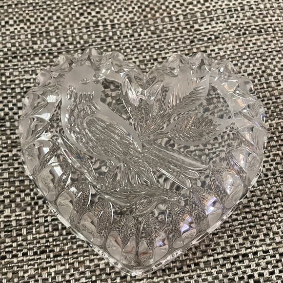 CRYSTAL BIRD DISH - Picture 4 of 4